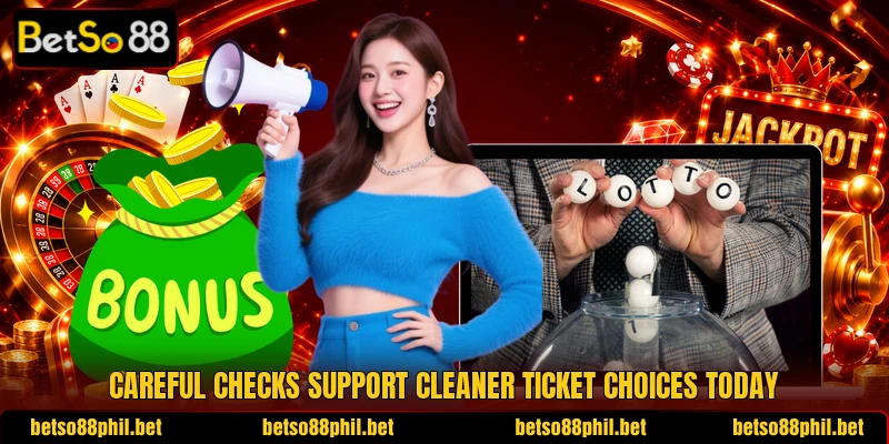 Careful checks support cleaner ticket choices today Careful checks support cleaner ticket choices today