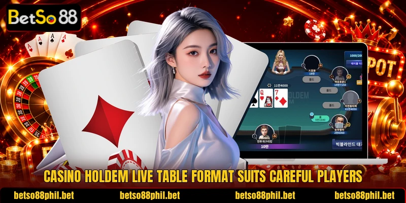 Casino holdem live table format suits careful players