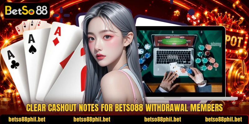 Clear cashout notes for BetSo88 withdrawal members