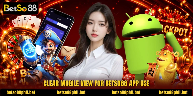 Clear mobile view for BetSo88 app use