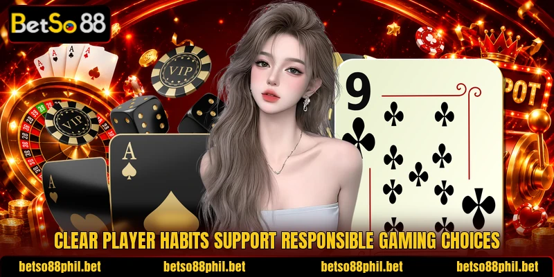 Clear player habits support responsible gaming choices
