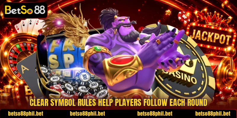 Clear symbol rules help players follow each round