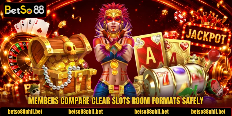 Members compare clear slots room formats safely