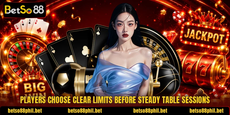 Players choose clear limits before steady table sessions