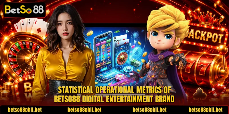 Statistical operational metrics of BetSo88 digital entertainment brand Statistical operational metrics of BetSo88 digital entertainment brand