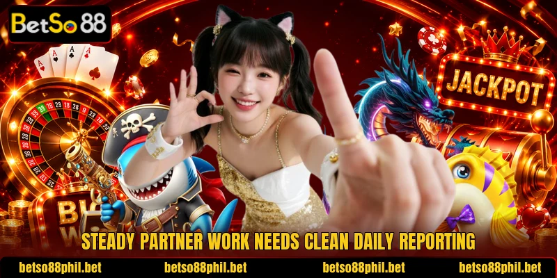 Steady partner work needs clean daily reporting